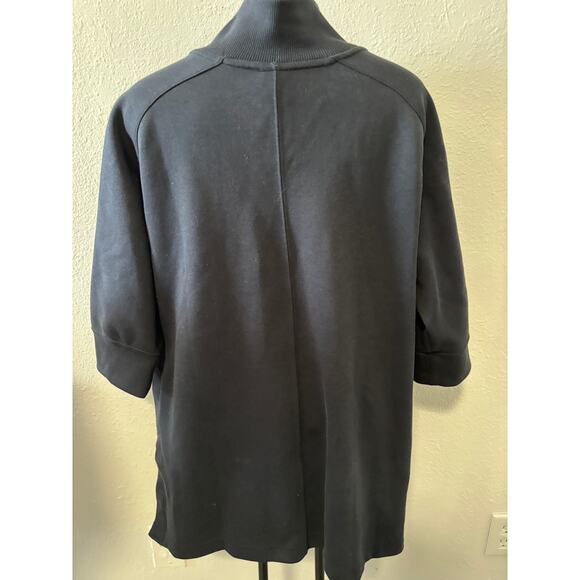 NIKE womens Lightweight Jacket Full Zip 3/4 Sleeve Black - Picture 2 of 5